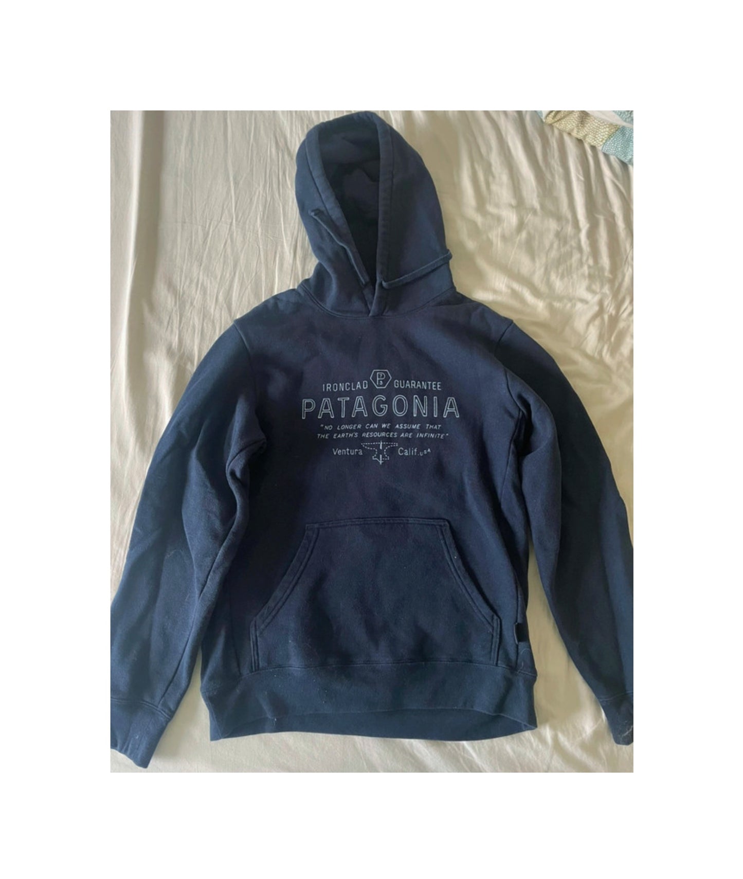 Patagonia Uprisal Hoodie (S Herren/ M Damen)  dunkelblau Brustprint NEU!