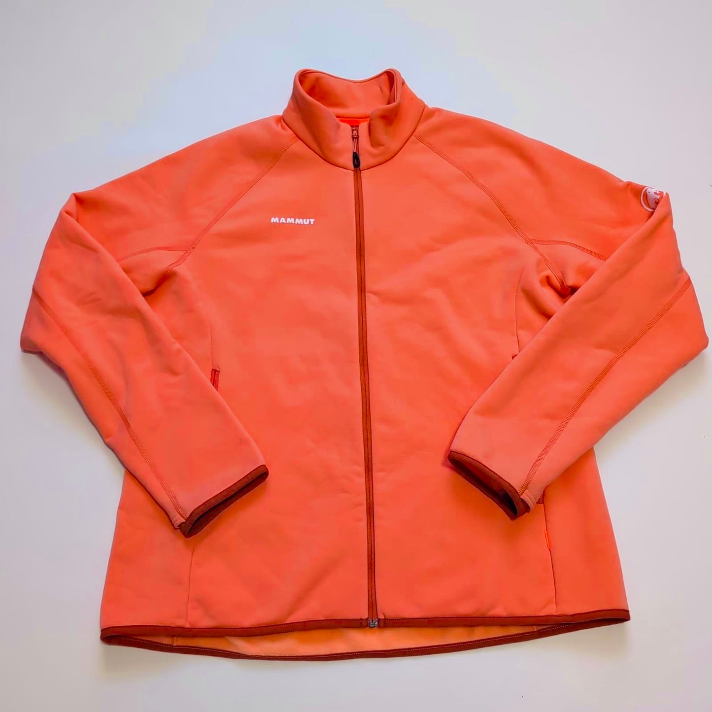 Fleece Zipper Jacke von Mammut (XL Damen /M Herren) Pfirsich - wanderlich.com