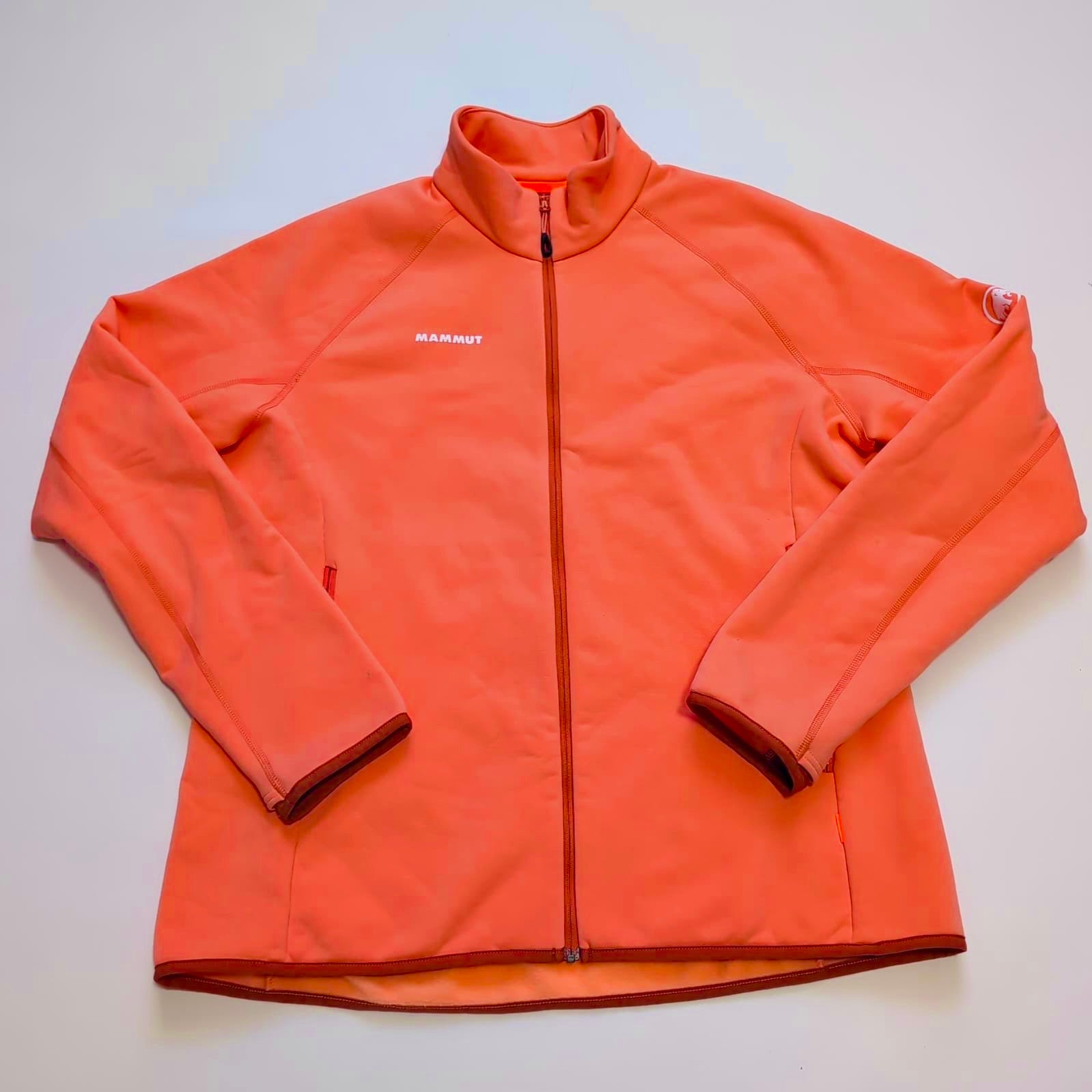 Fleece Zipper Jacke von Mammut (XL Damen /M Herren) Pfirsich - wanderlich.com