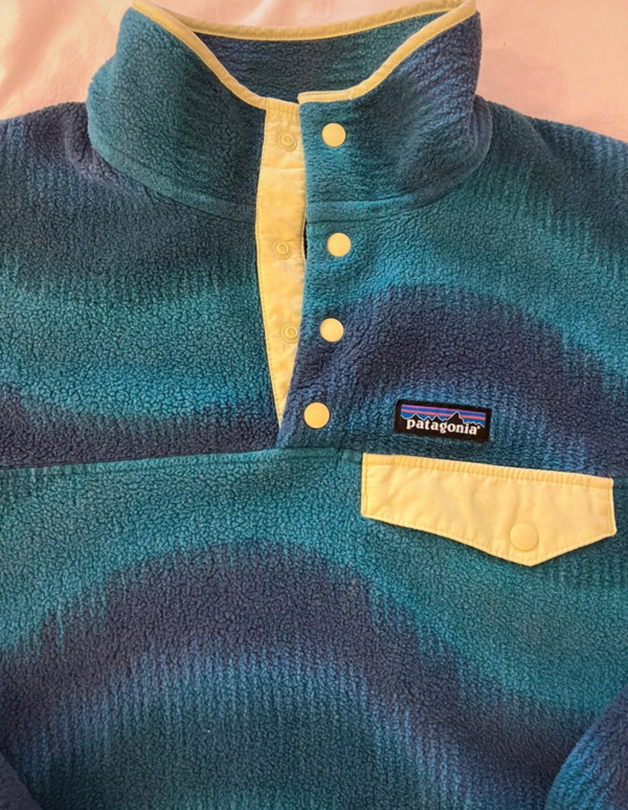 Fleece Pullover von Patagonia Synchilla (XS Damen) blau türkis