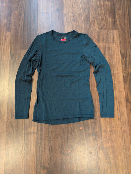 Merino Longsleeve Icebreaker 260 (S Damen) dunkelblau türkis - wanderlich.com
