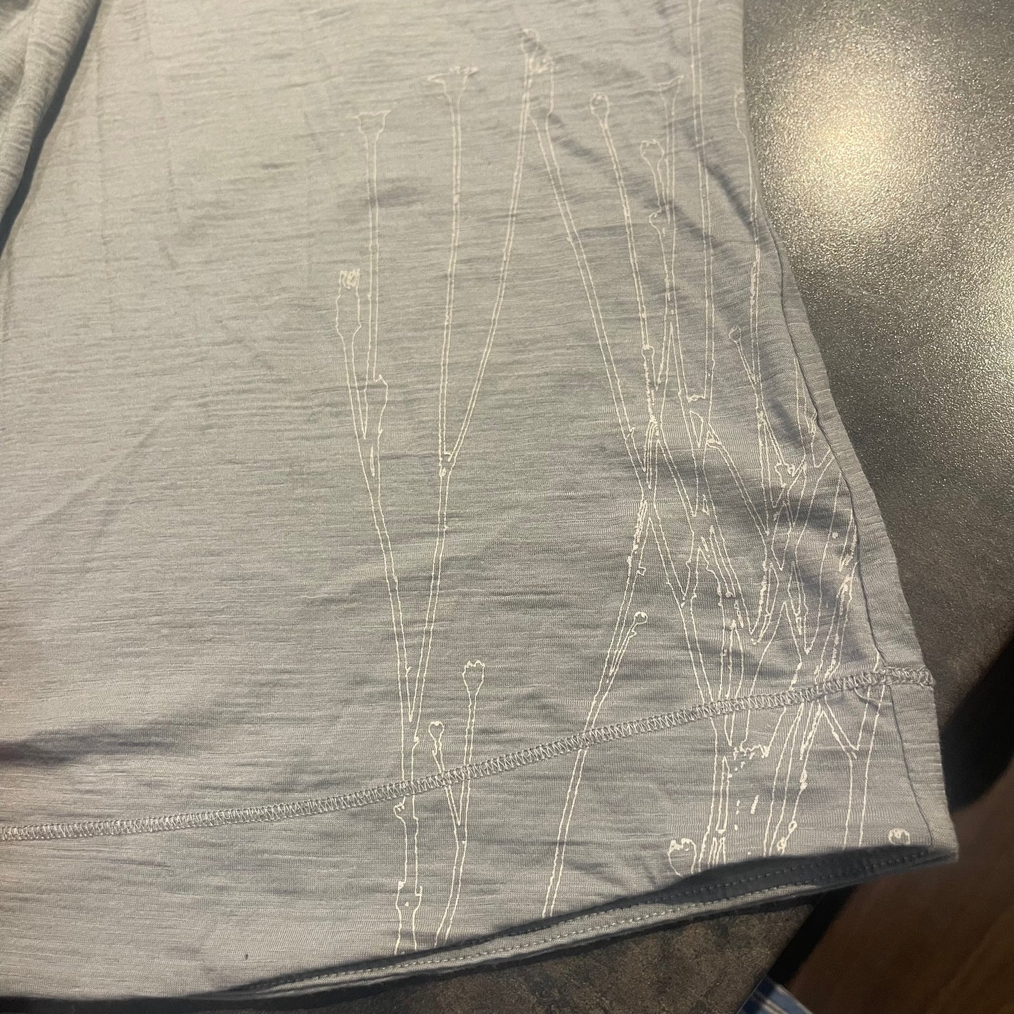 Merino Shirt von Icebreaker ( M Damen ) 3/4 Ärmel hellgrau