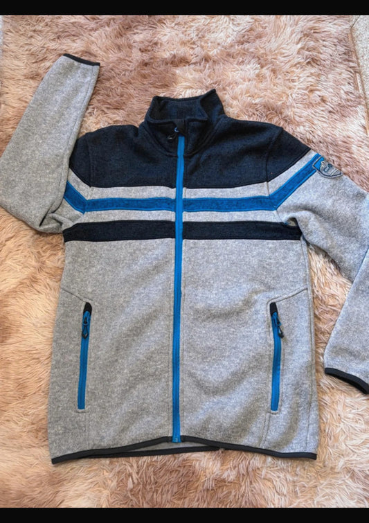 Better Fleece Jacke von CMP (M Herren) Strickoptik grau