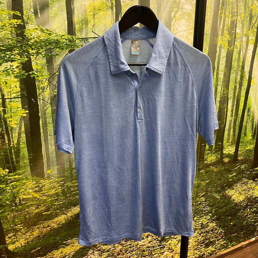 Polo Shirt von Icebreaker Merino (M Herren) T-Shirt blau