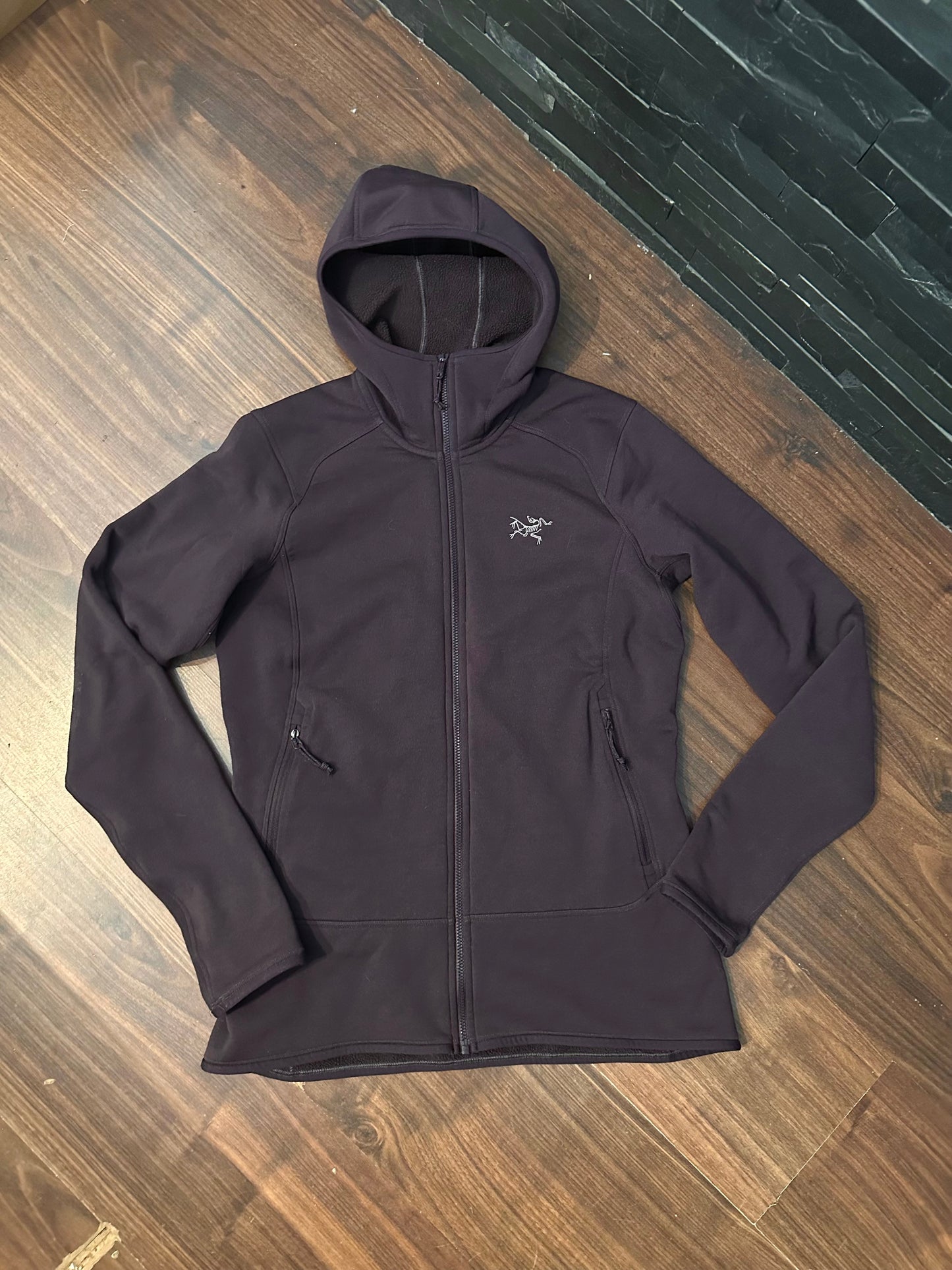 Fleece Jacke von Arcteryx (M Damen) Zipper Hoodie braun