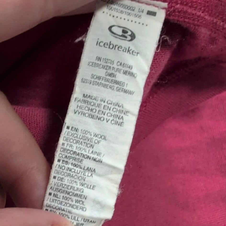 Merino Longsleeve Icebreaker 260 (S Damen) rosa