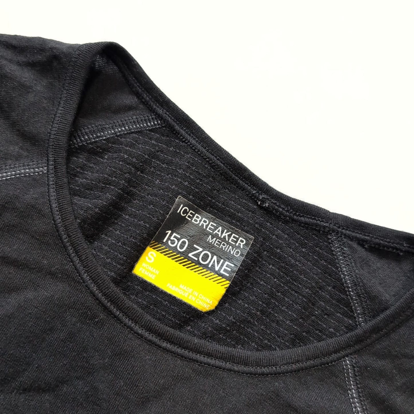 T-Shirt Icebreaker Merino 150 Zone (S Damen) Bodyfit schwarz