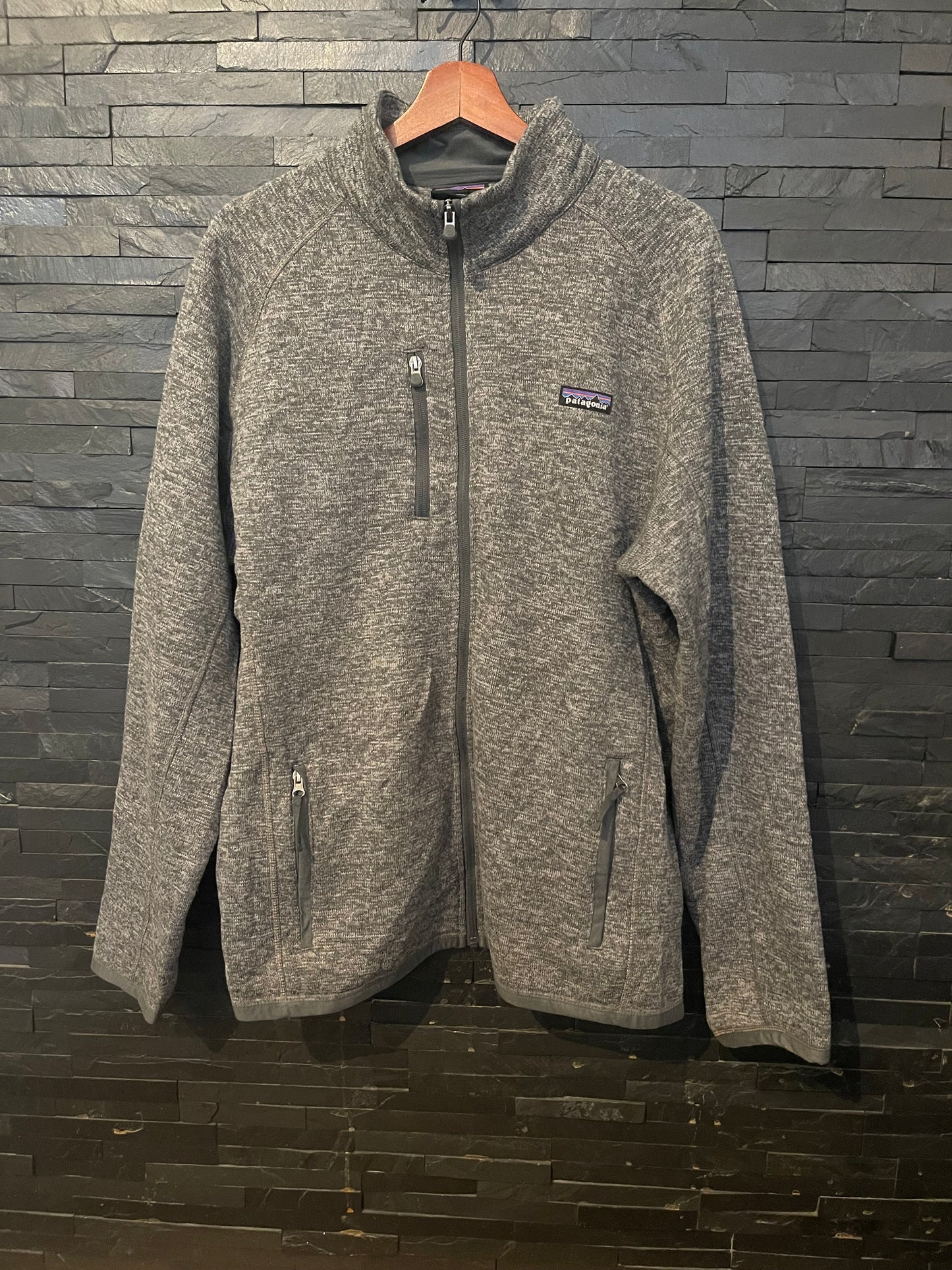 Patagonia Better Fleece Jacke (XL Herren) Strickoptik grau
