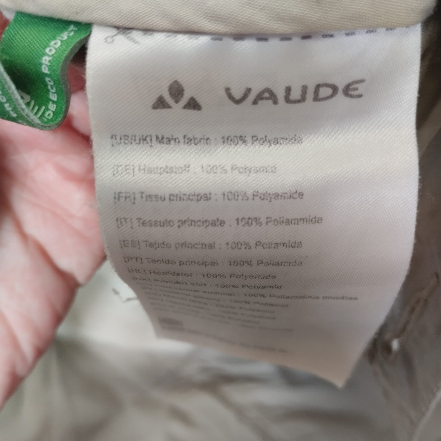 Zip Off Hose von Vaude (Herren 3XL: 56) 2in1 beige