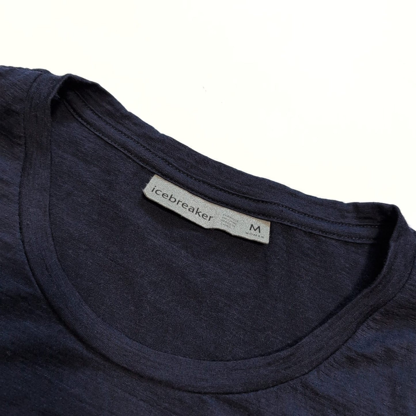 Merino T-Shirt von Icebreaker (M Damen) dunkelblau Print
