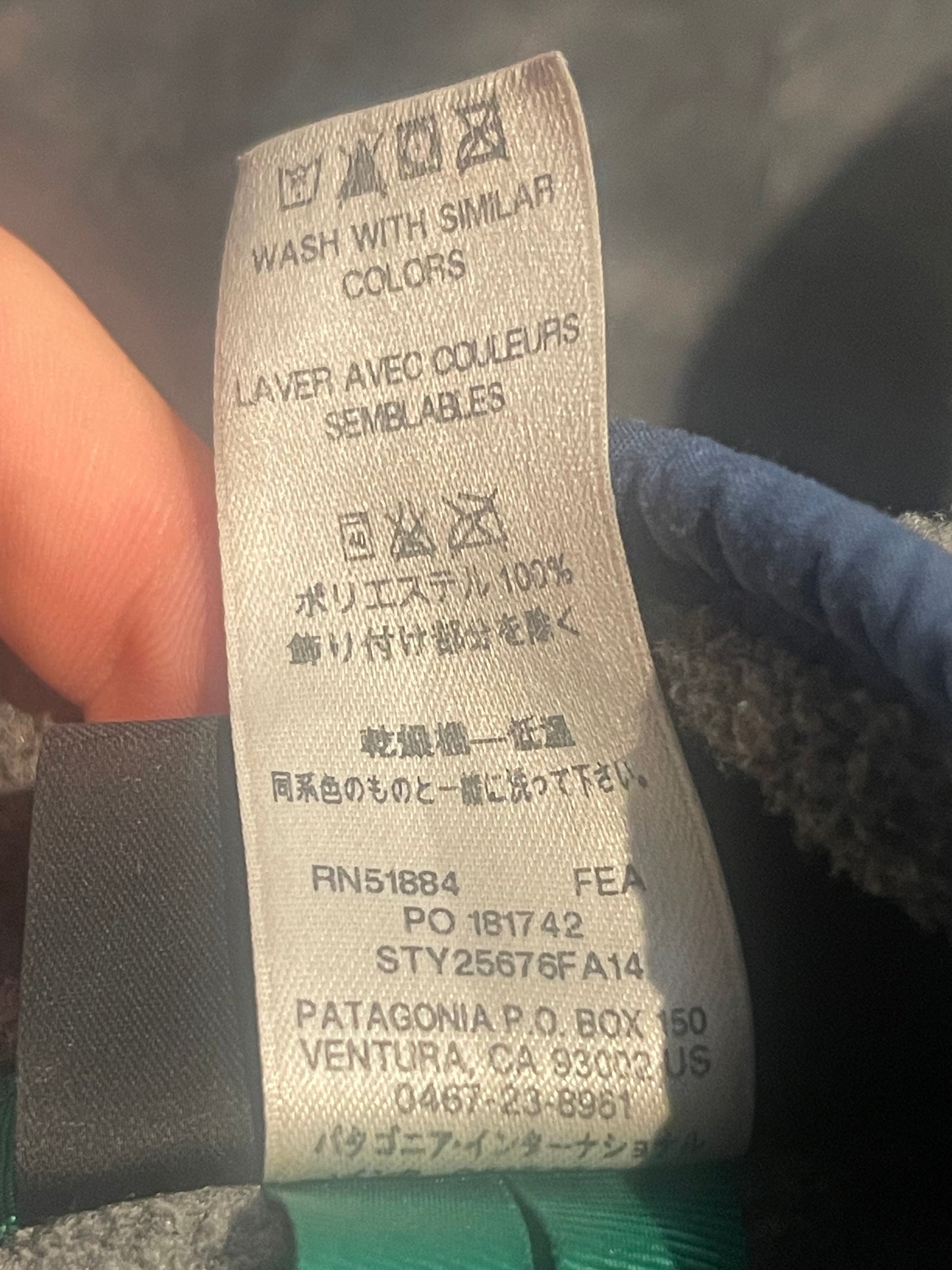 Patagonia Fleece Jacke (XL Herren) Synchilla Zipper grau