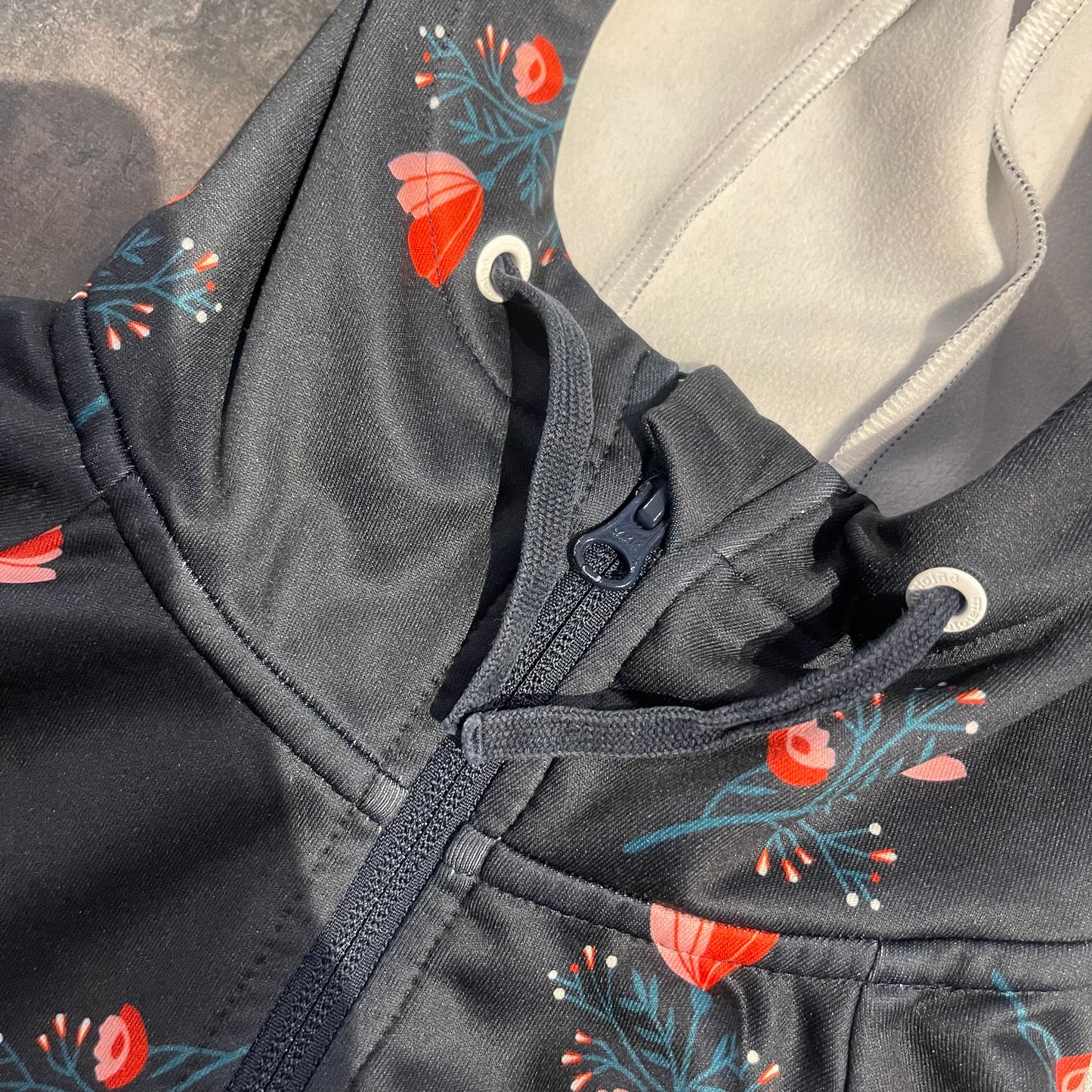 Extraleichte Jacke von Maloja (S Damen) Softshell dunkelblau Blumen Print