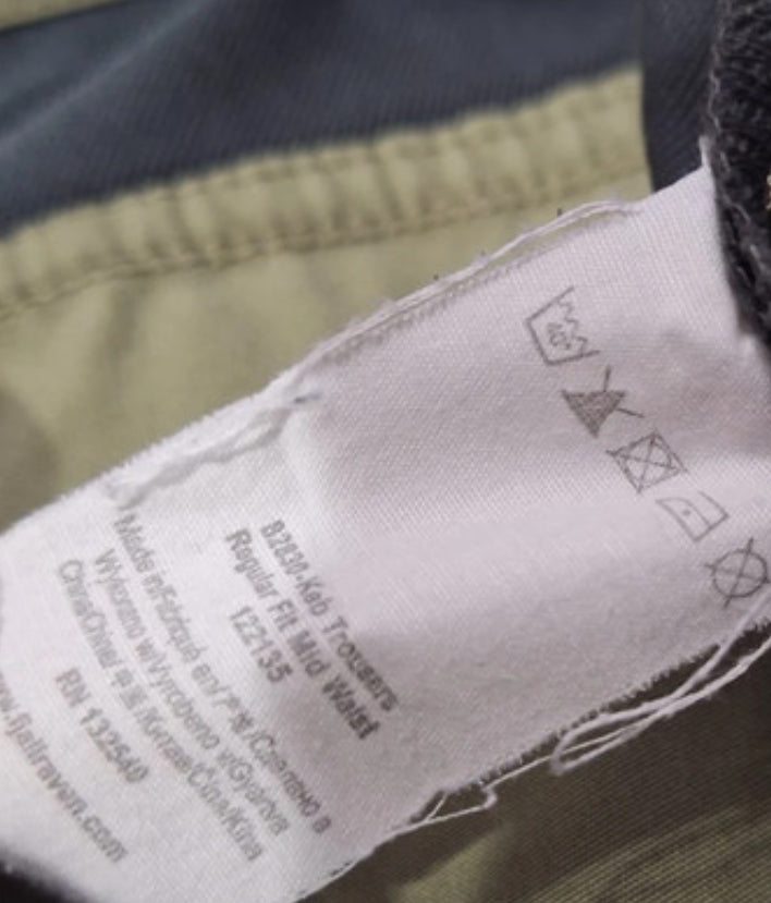 Hose von Fjällräven Keb G-1000 (L Herren) khaki schwarz