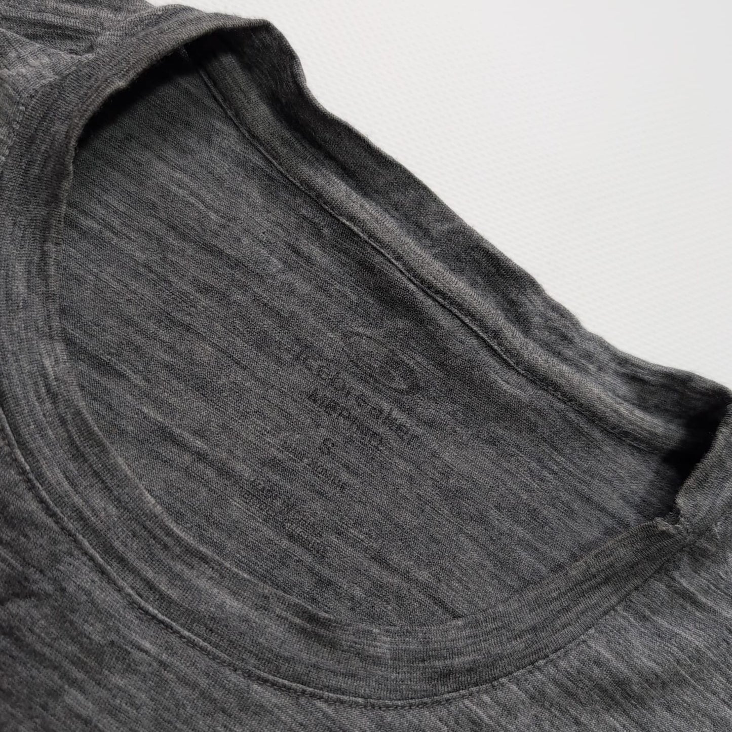 T-Shirt von Icebreaker Merino (S Herren) grau Print