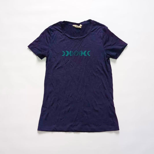 Merino T-Shirt von Icebreaker (S Damen) dunkelblau Print
