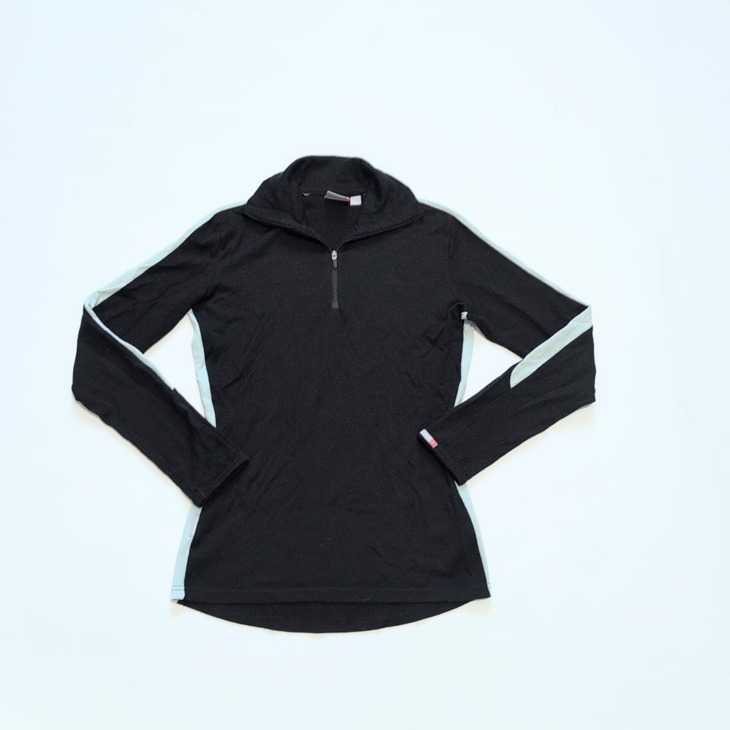 Merino Zip Longsleeve von Icebreaker 260 (M Damen) schwarz