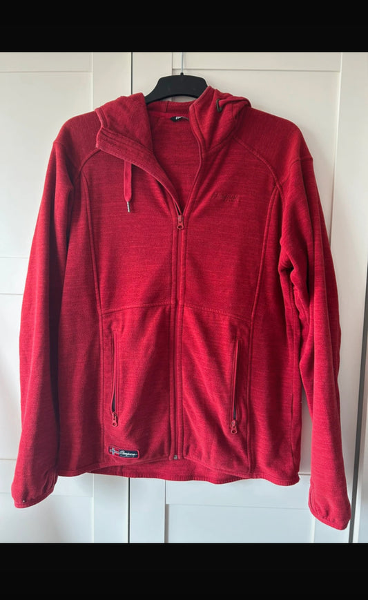 Fleecejacke Bergans of Norway (XL Damen) Hoody Sweatshirt rot