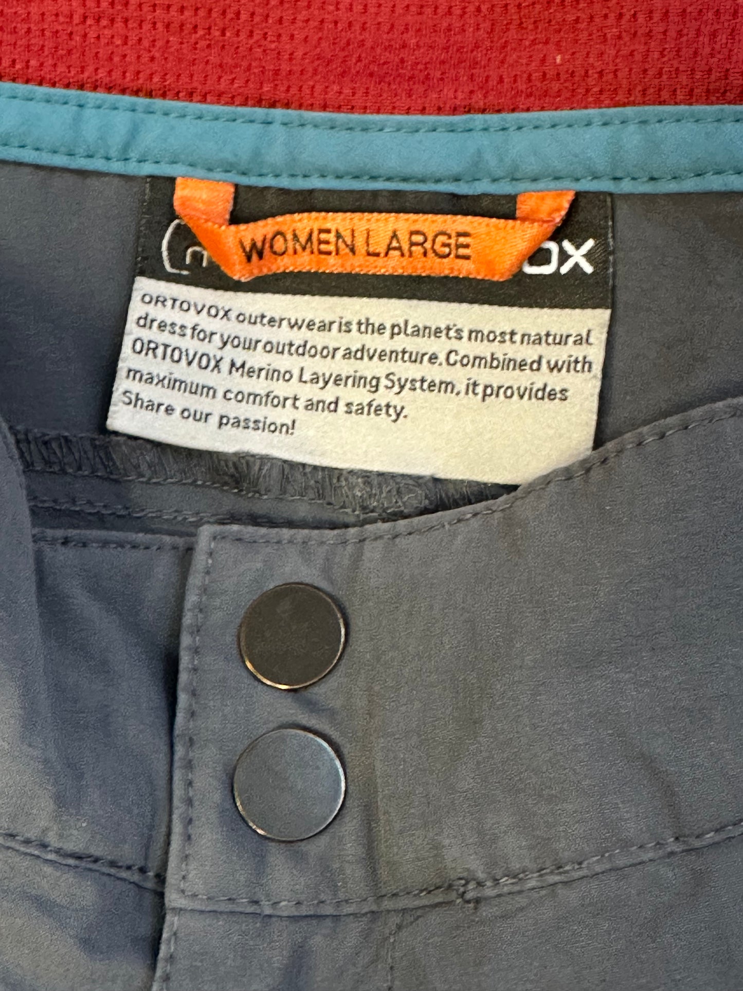 Shorts Ortovox Merino inside (L Damen) kurze Hose grau