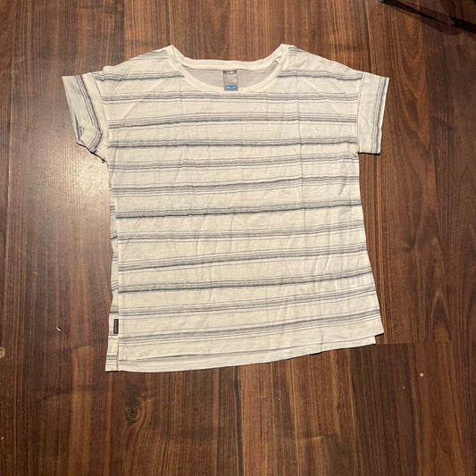 Merino T-Shirt von Icebreaker (Damen S) weiß-schwarz gestreift