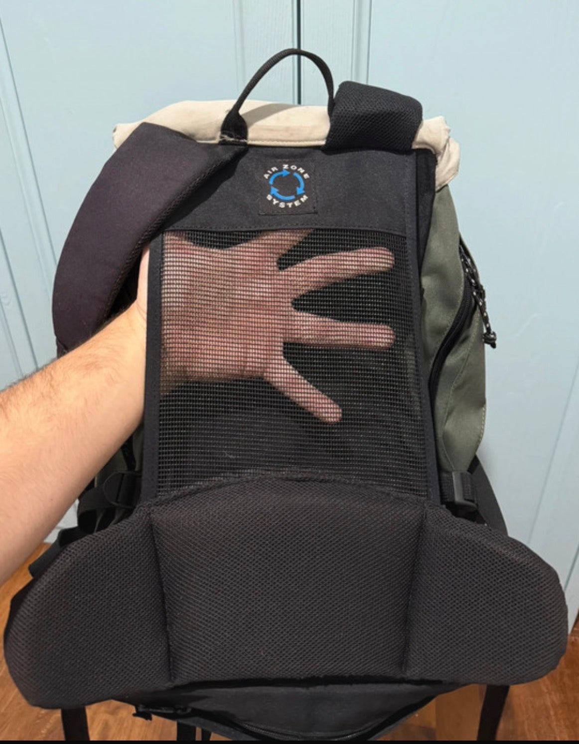 Rucksack von Salewa 30 Liter AirZone Rücken khaki