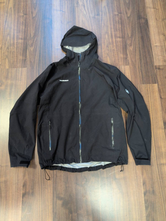 Regen Jacke von Mammut (XXL Herren) 3-lagig wasserdicht schwarz - wanderlich.com