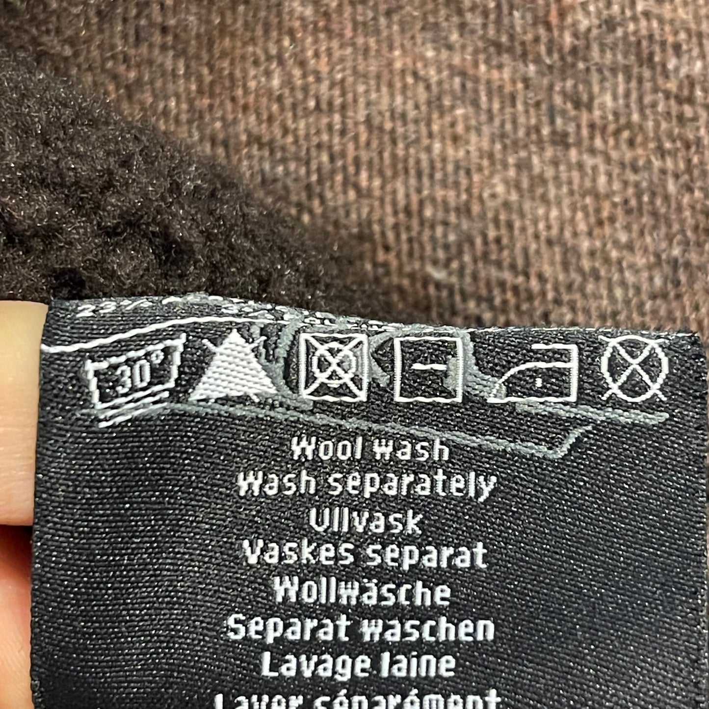Warme Jacke Bergans of Norway (M Herren) Zip Hoodie mit Wolle braun