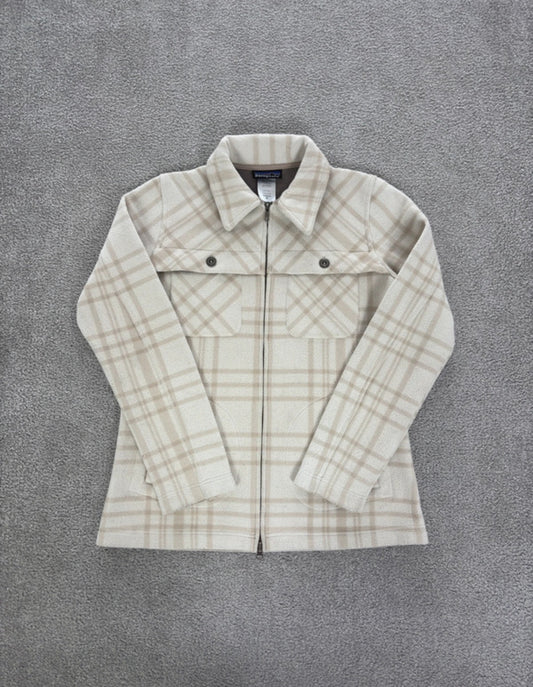 Patagonia Plaid Jacke / Hemd-Mantel (M Damen) beige Karo