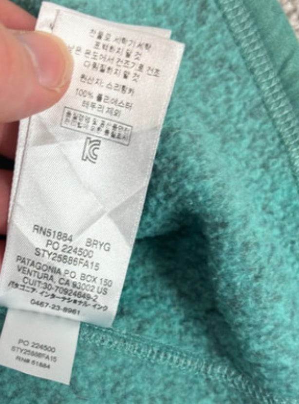 Patagonia Weste (M Damen) Strickoptik Better Fleece türkis