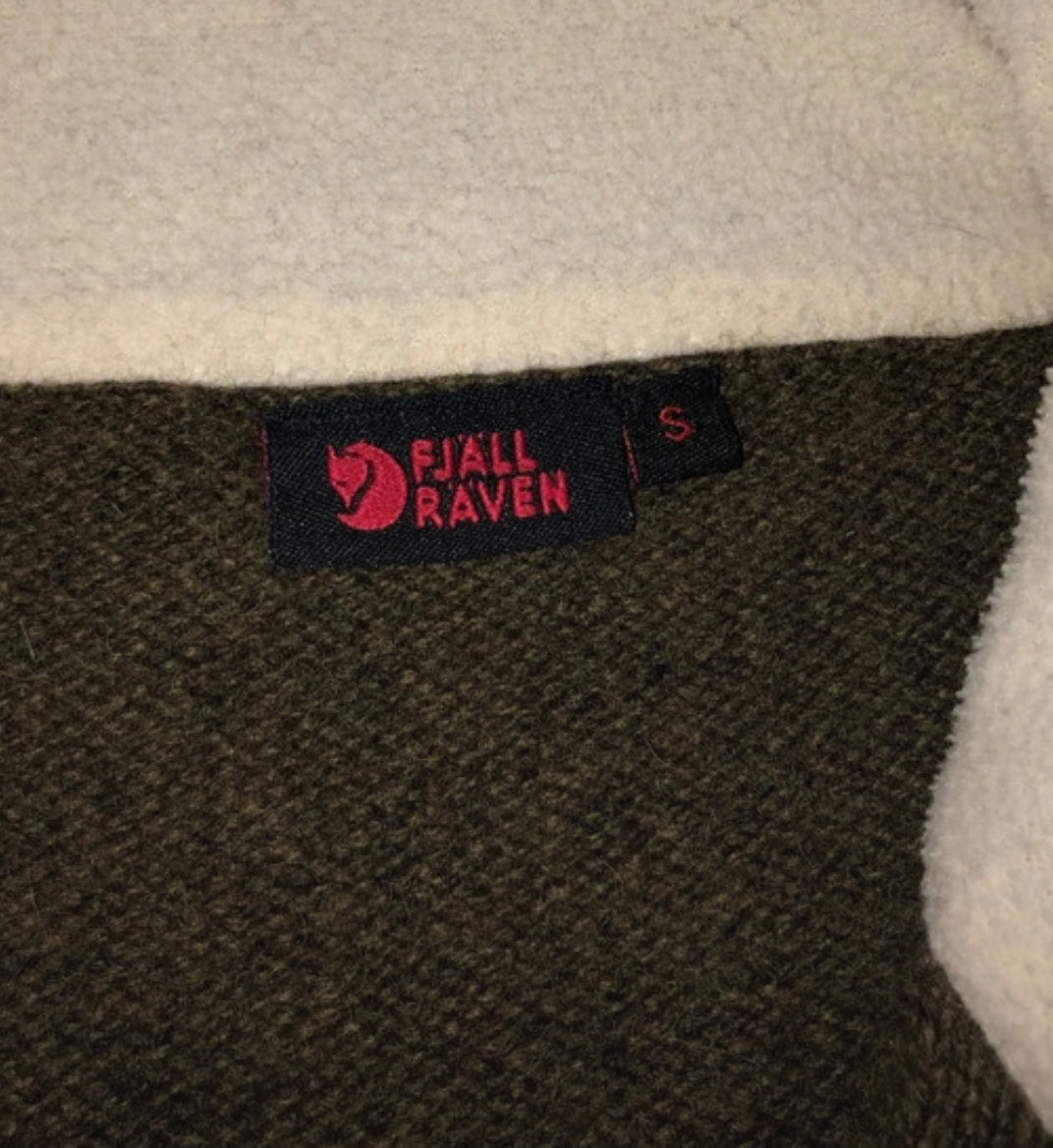 Strickjacke Fjällräven pure Wolle (S Damen) Zipper Pullover braun