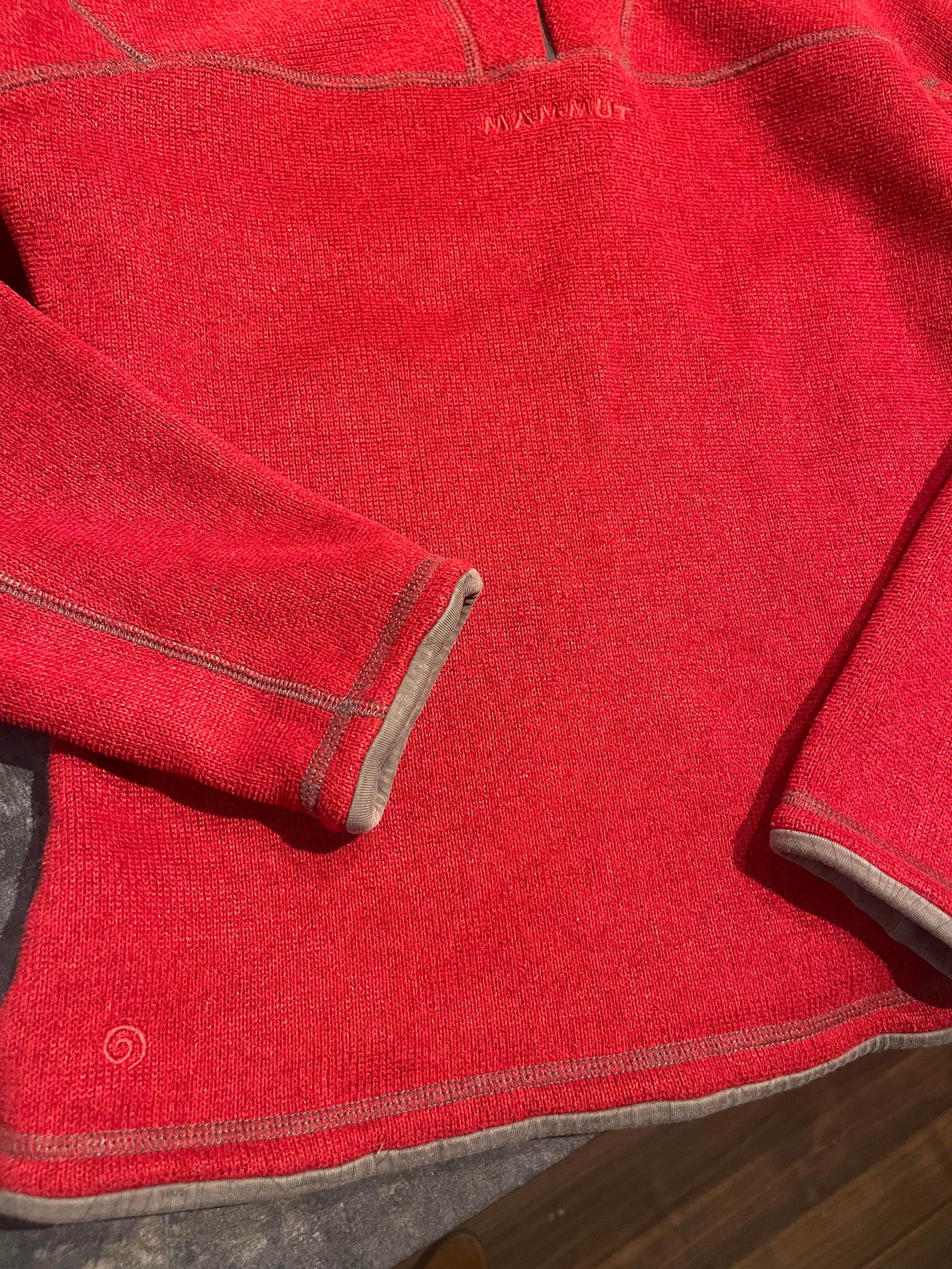 Fleece Pullover von Mammut (S Damen) neck-zip rot - wanderlich.com