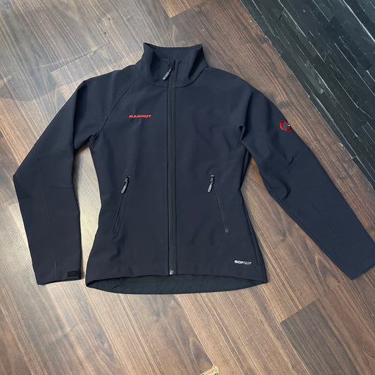 Soft Tech Jacke von Mammut (S Damen) schwarz wind- wasserabweisend