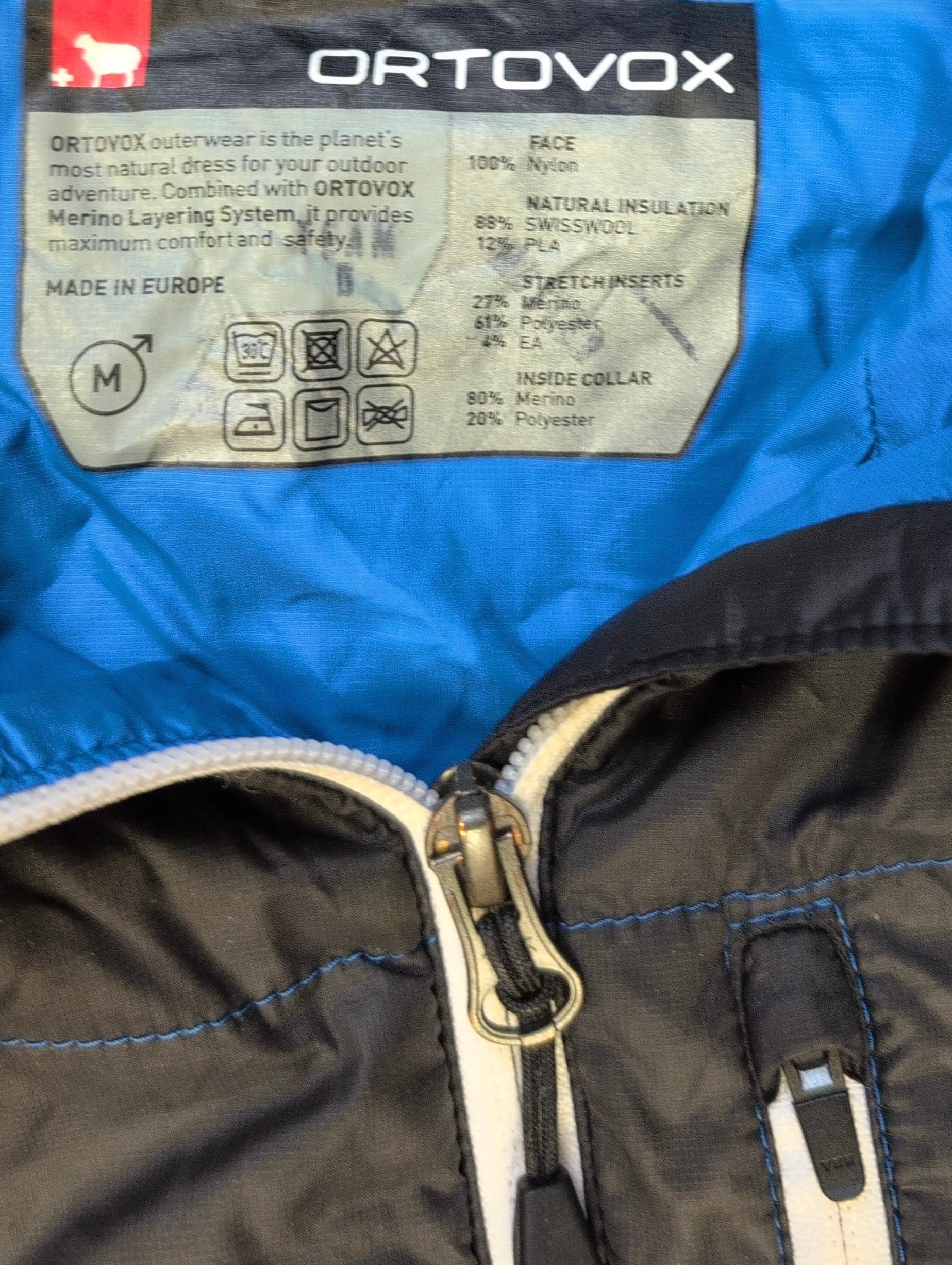Daunen / Woll Jacke Ortovox Merino (M Herren) schwarz - wanderlich.com