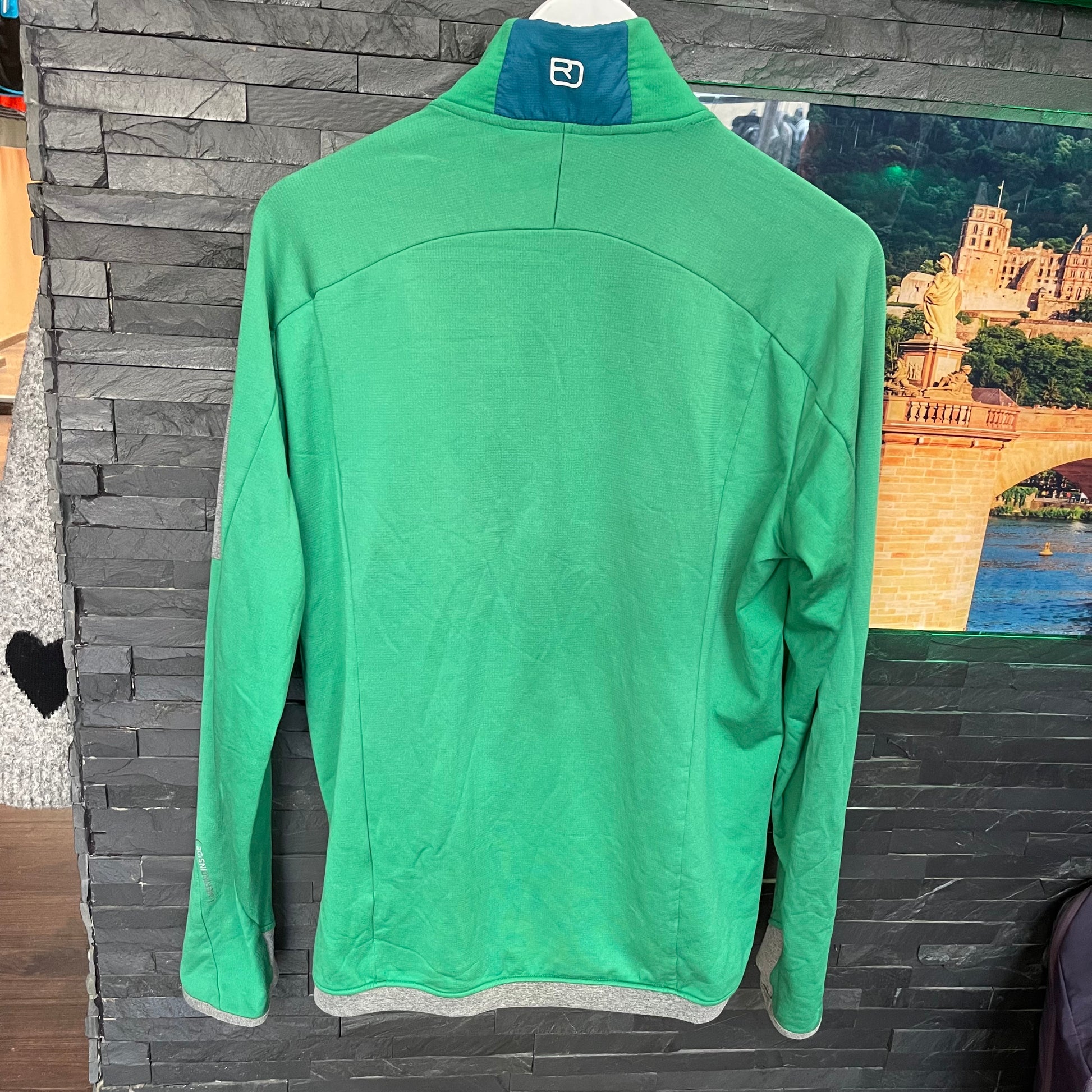 Ortovox Jacke Merino inside (XXL Herren) Hybrid grün-blau - wanderlich.com
