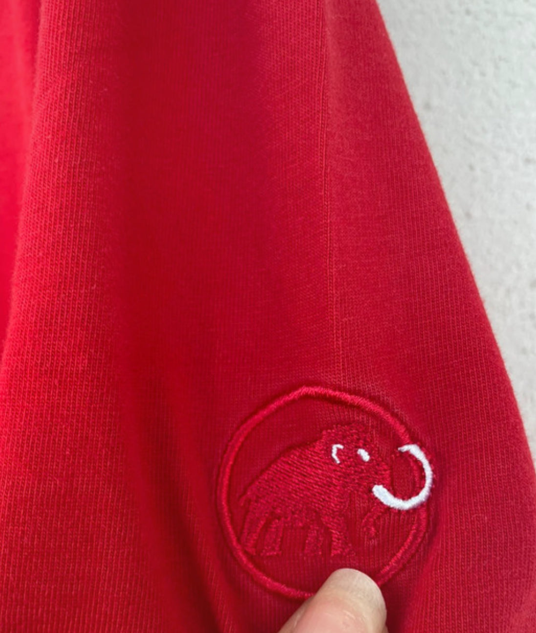 Mammut T-Shirt (Herren L) Baumwolle rot mit Brustprint
