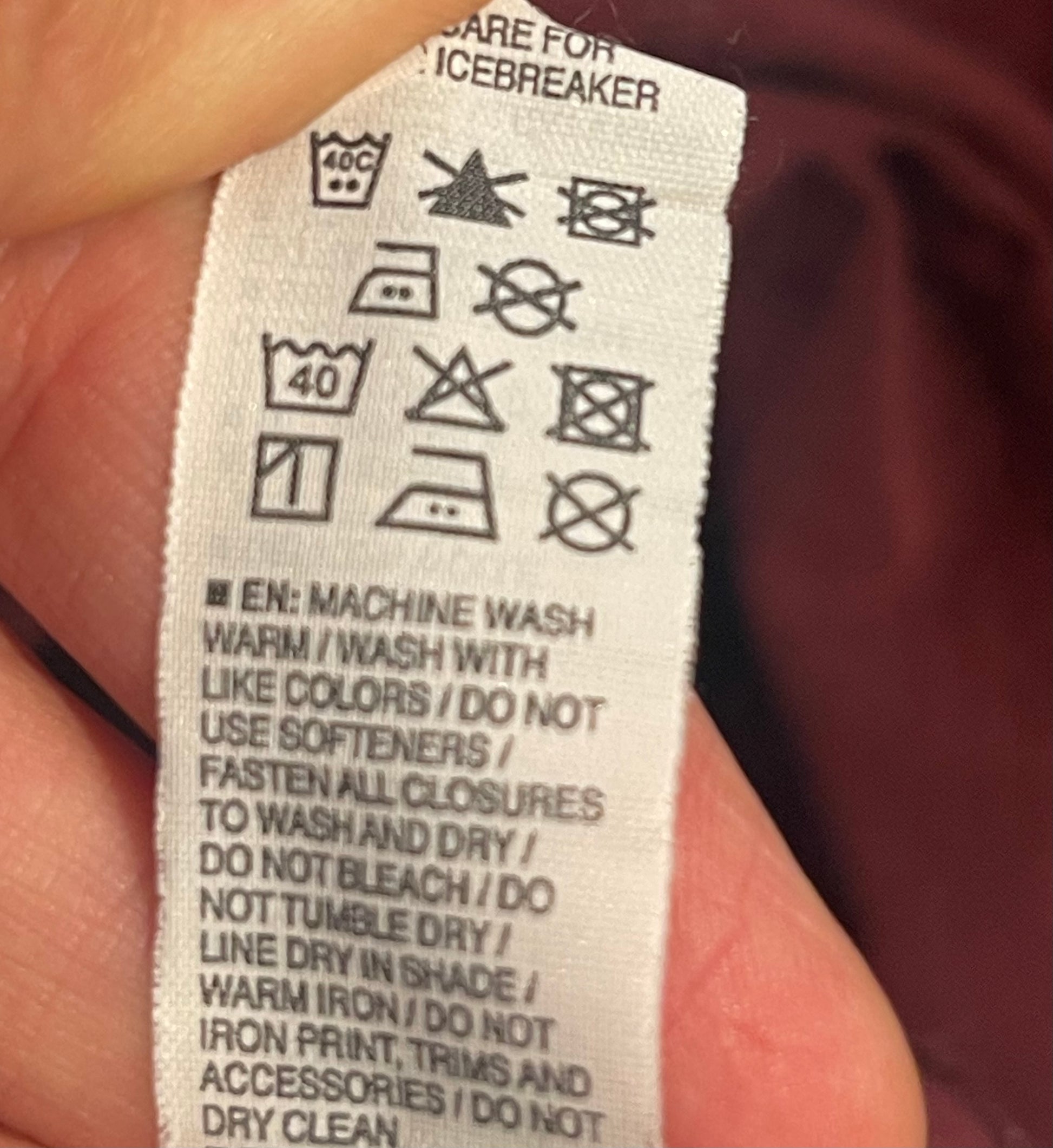 100% Merino Longsleeve Icebreaker 200 (L Herren) Burgunder rot - wanderlich.com