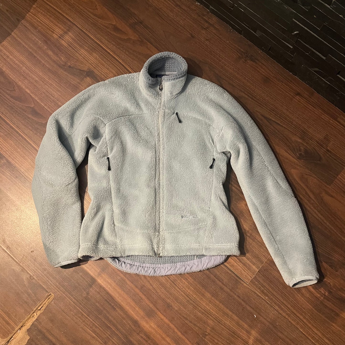 Warme Patagonia Fleece Jacke ( S Damen) Pile Optik hellblau