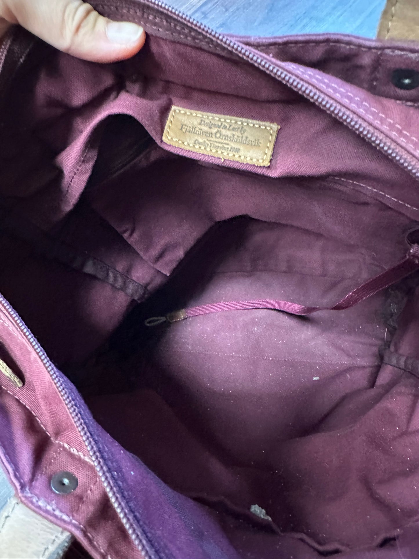 Tasche / Rucksack Fjällräven G-1000 Tote Bag No.1 Bordeaux