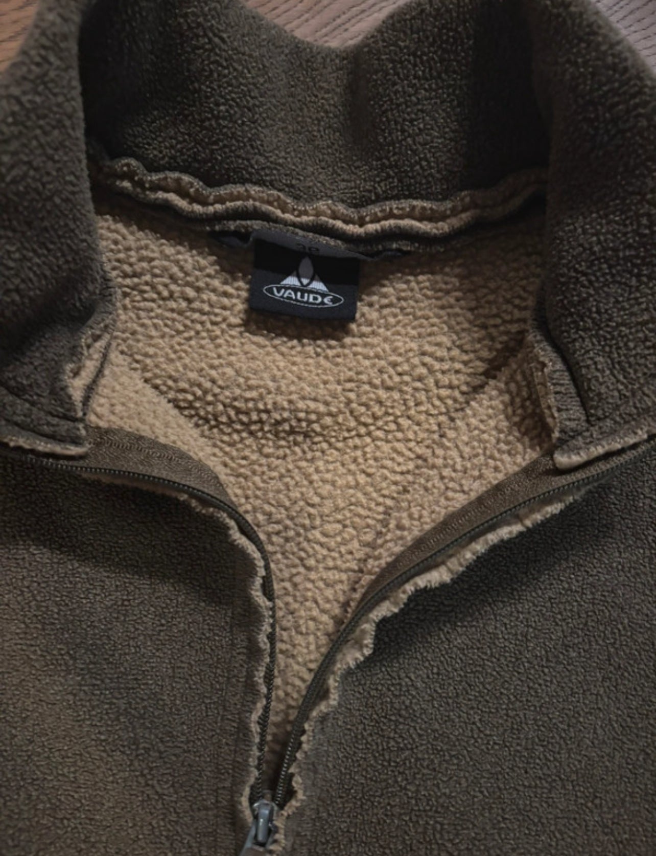 Vaude Retro Pile Jacke (Damen S) Fleecejacke braun