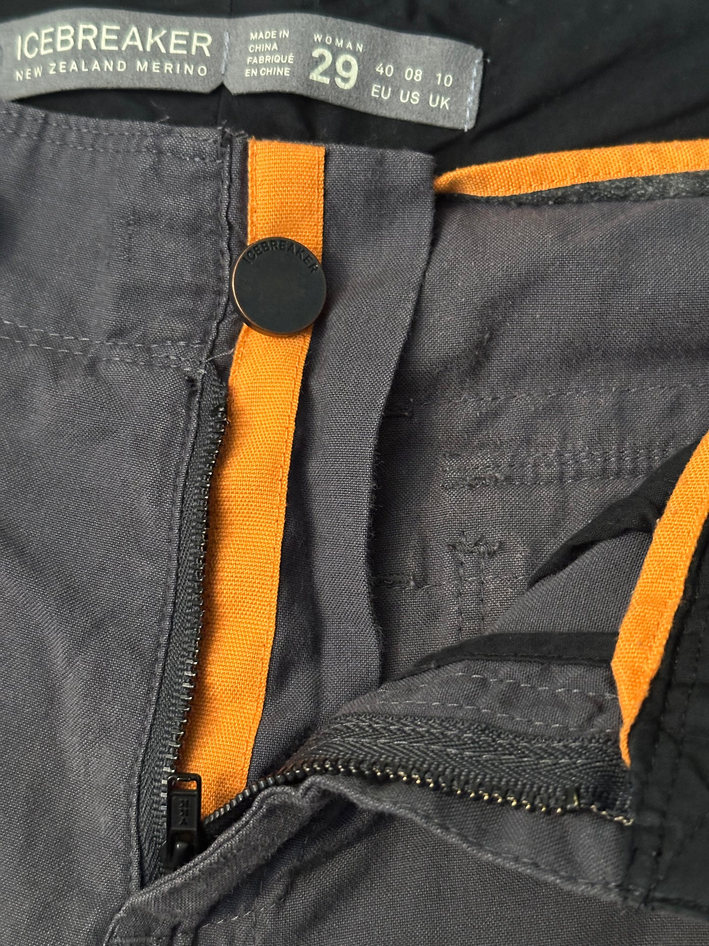 Leichte Merino Shorts Icebreaker (Größe 31 Damen : EU 40) grau
