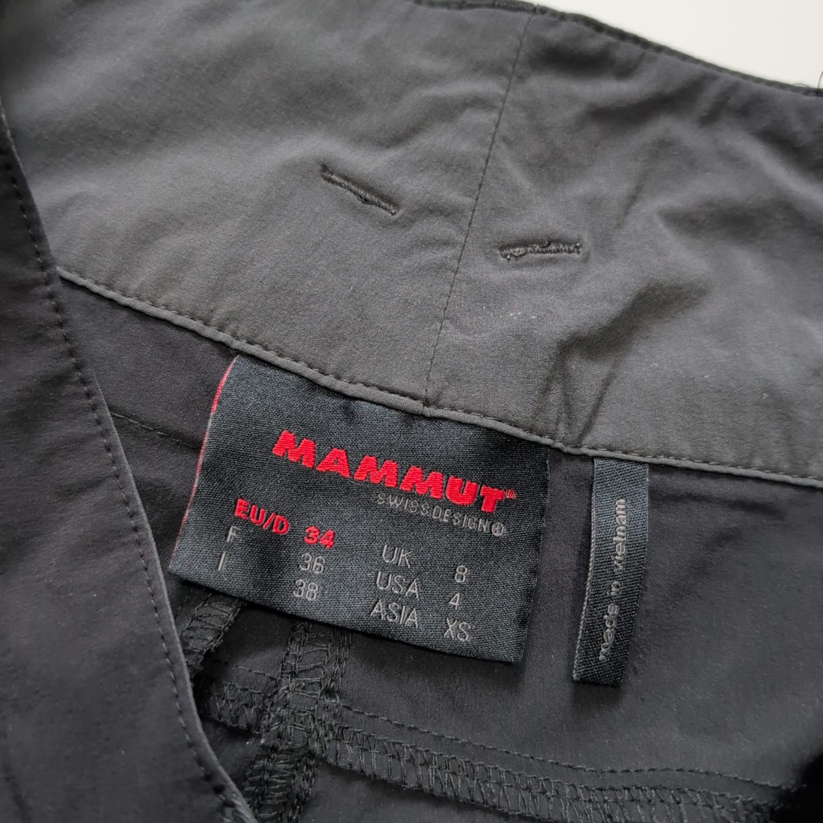 Trekking Hose von Mammut (XS Damen) leichtes Stretch Softshell schwarz - wanderlich.com