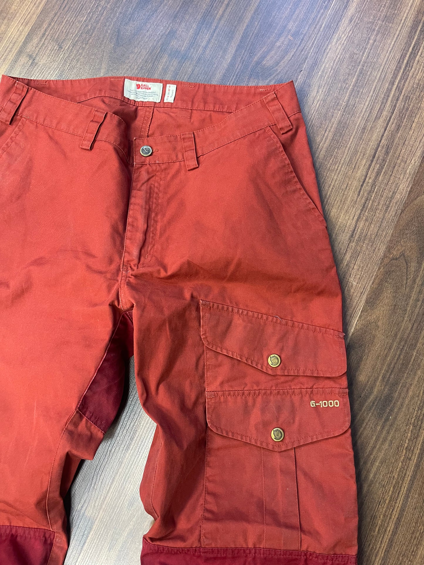 Trekking Hose Fjällräven Barents Pro (XL /42 ) gekürzt rot
