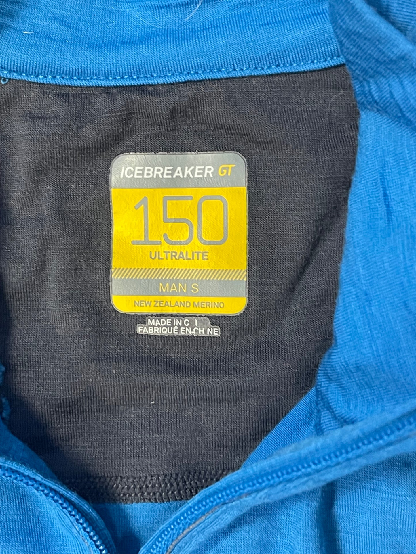 Half Zip T-Shirt von Icebreaker Merino GT 150 (S Herren) blau - wanderlich.com