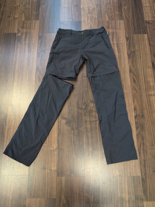 2in1 Hose von Fjällräven (XL / 42 Damen) Zip Off Anthrazit - wanderlich.com