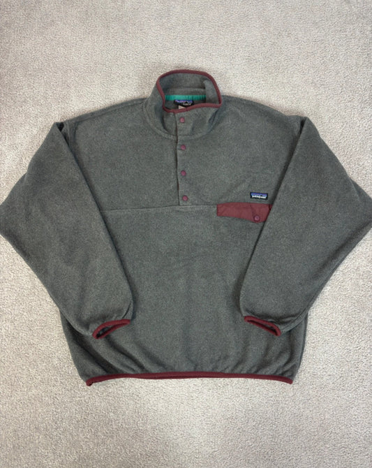 Patagonia Fleece Pullover (L Herren, Unisex) Synchilla grau