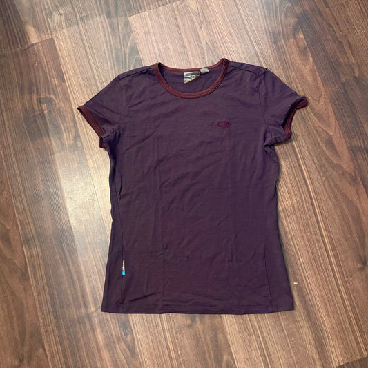 Pure Merino T-Shirt von Icebreaker (Damen S) Pflaume