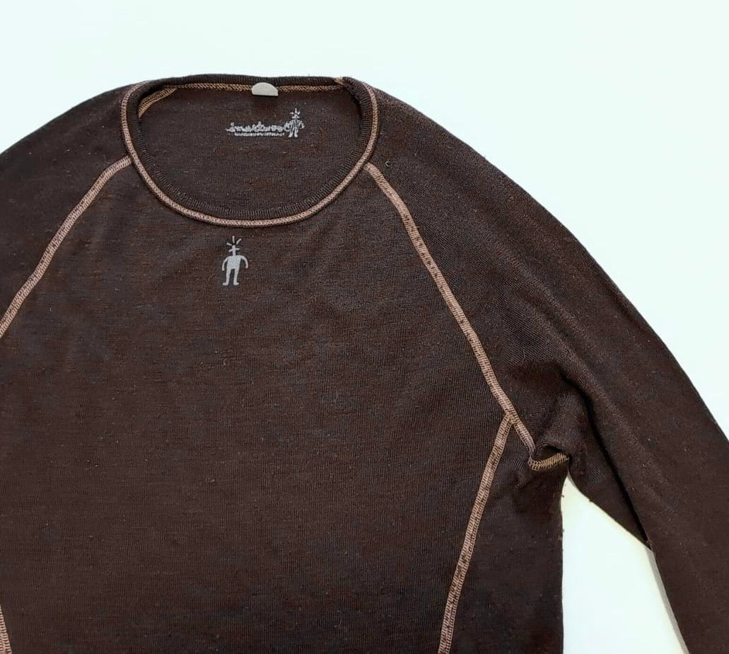 100% Merino Longsleeve von Smartwool (Damen M) Baselayer braun