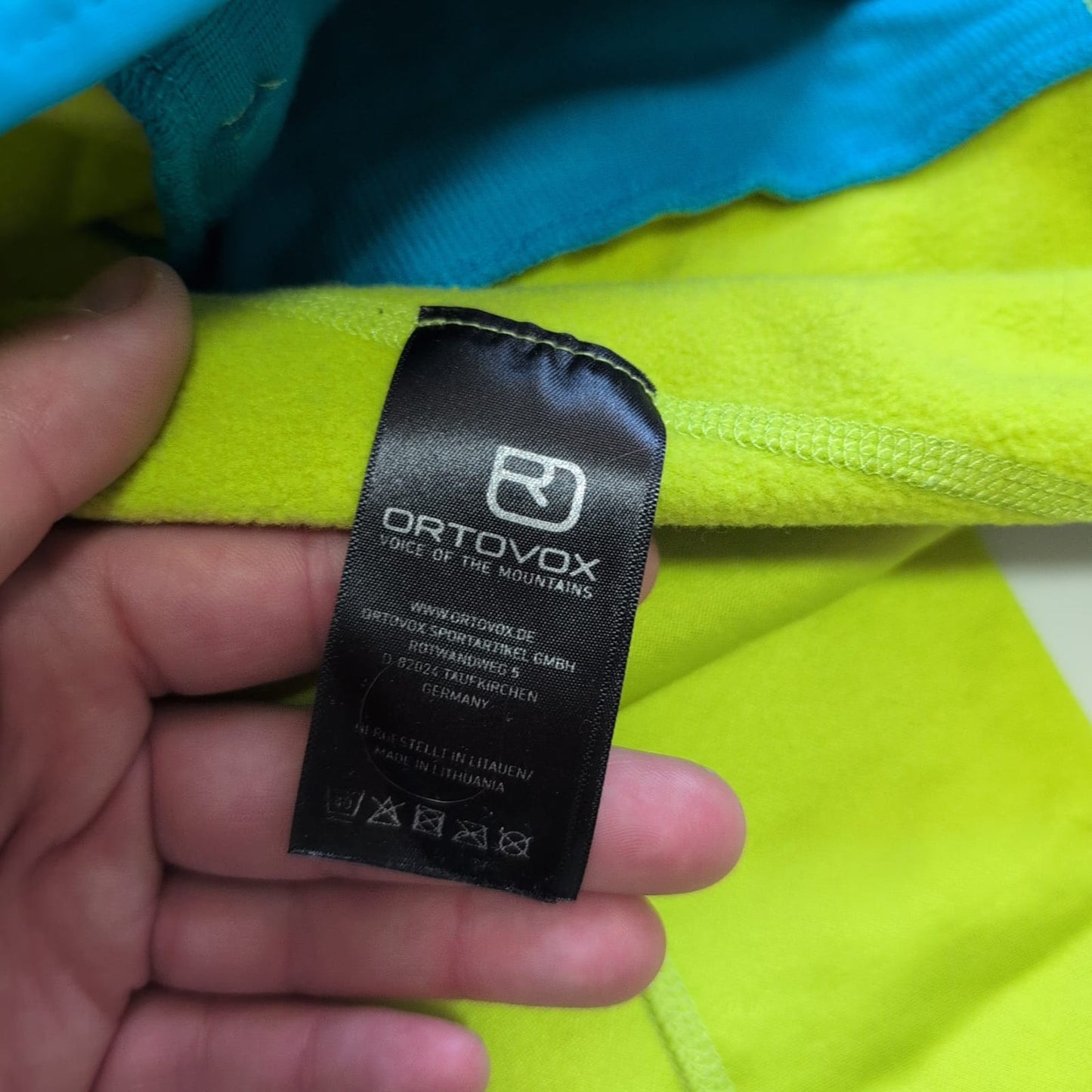 Ortovox Zipper Jacke Merino inside (XS Damen) neongrün