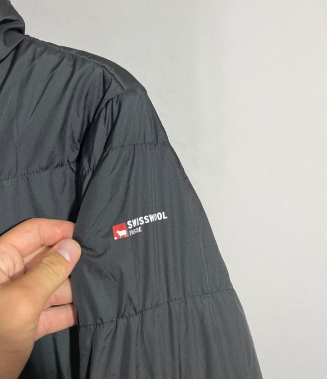 Wolle / Daunen Isolation Jacke Ortovox (L Herren) schwarz mit Kapuze