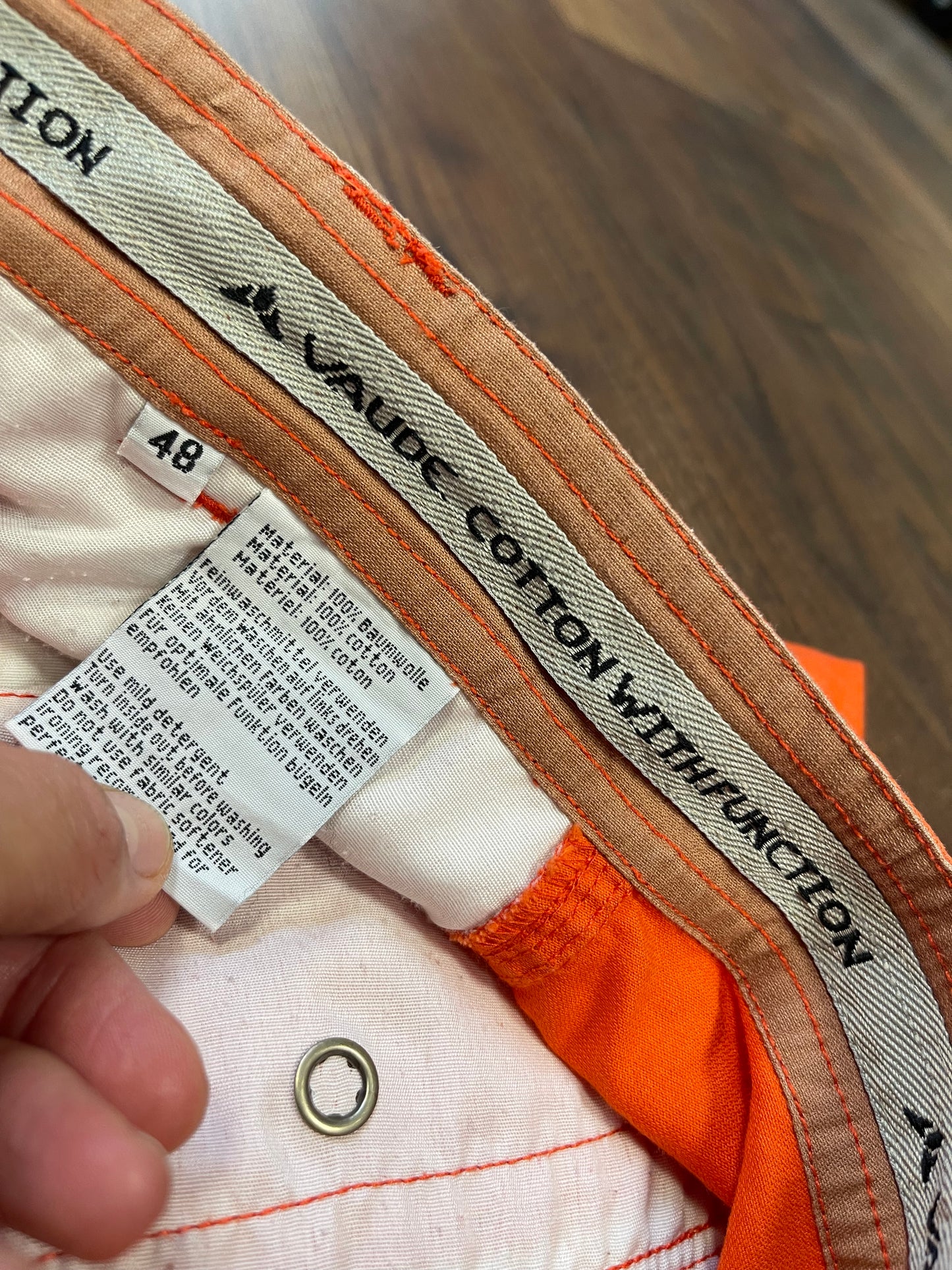 Funktion Cotton Shorts von Vaude (M : 48 Herren) orange