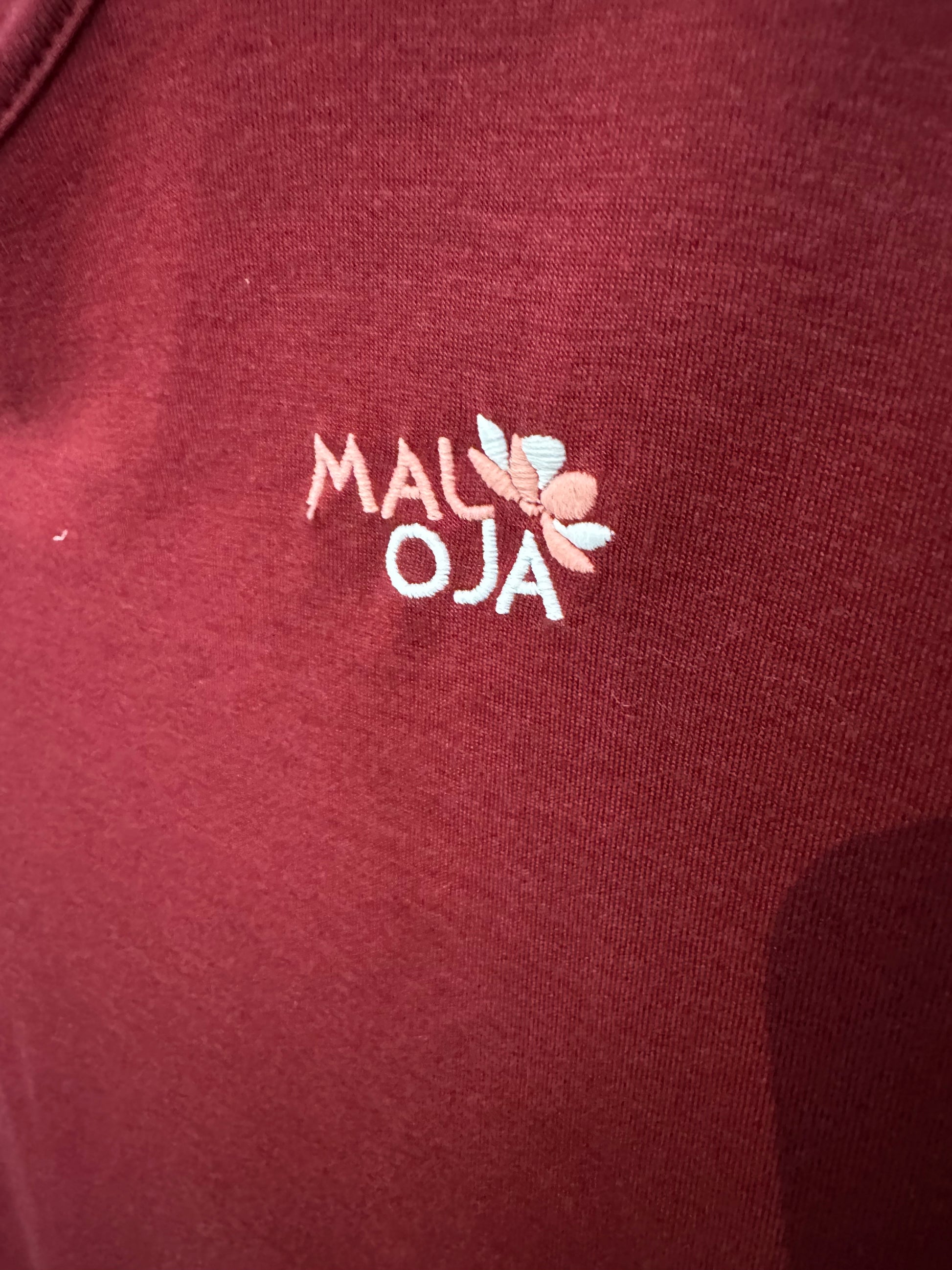 Longsleeve von Maloja (L Damen) 30% Wolle bordeaux - wanderlich.com